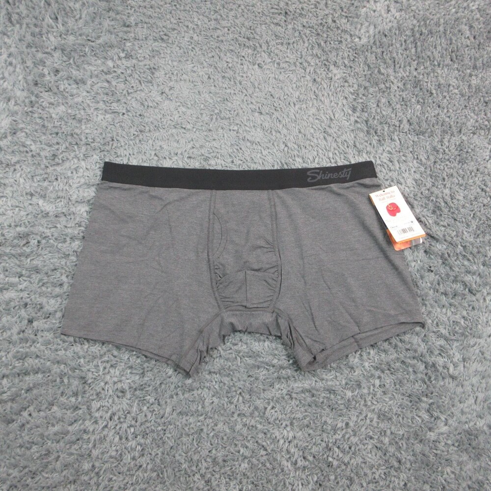 Shinesty Boxer Briefs Mens 3X Gray Ball Hammock Pouch The Basalt Underwear NWT